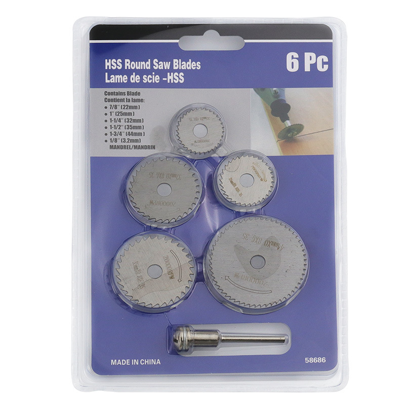 Reciprocating Saw Attachment Drill - 6pcs(22-44mm) High Speed Steel Circular Saw