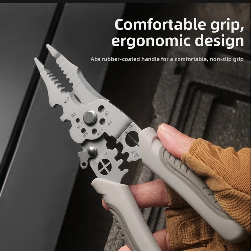Automatic Wire Stripper Cutter - 8.5 Inch Heavy Duty Wire Stripper,