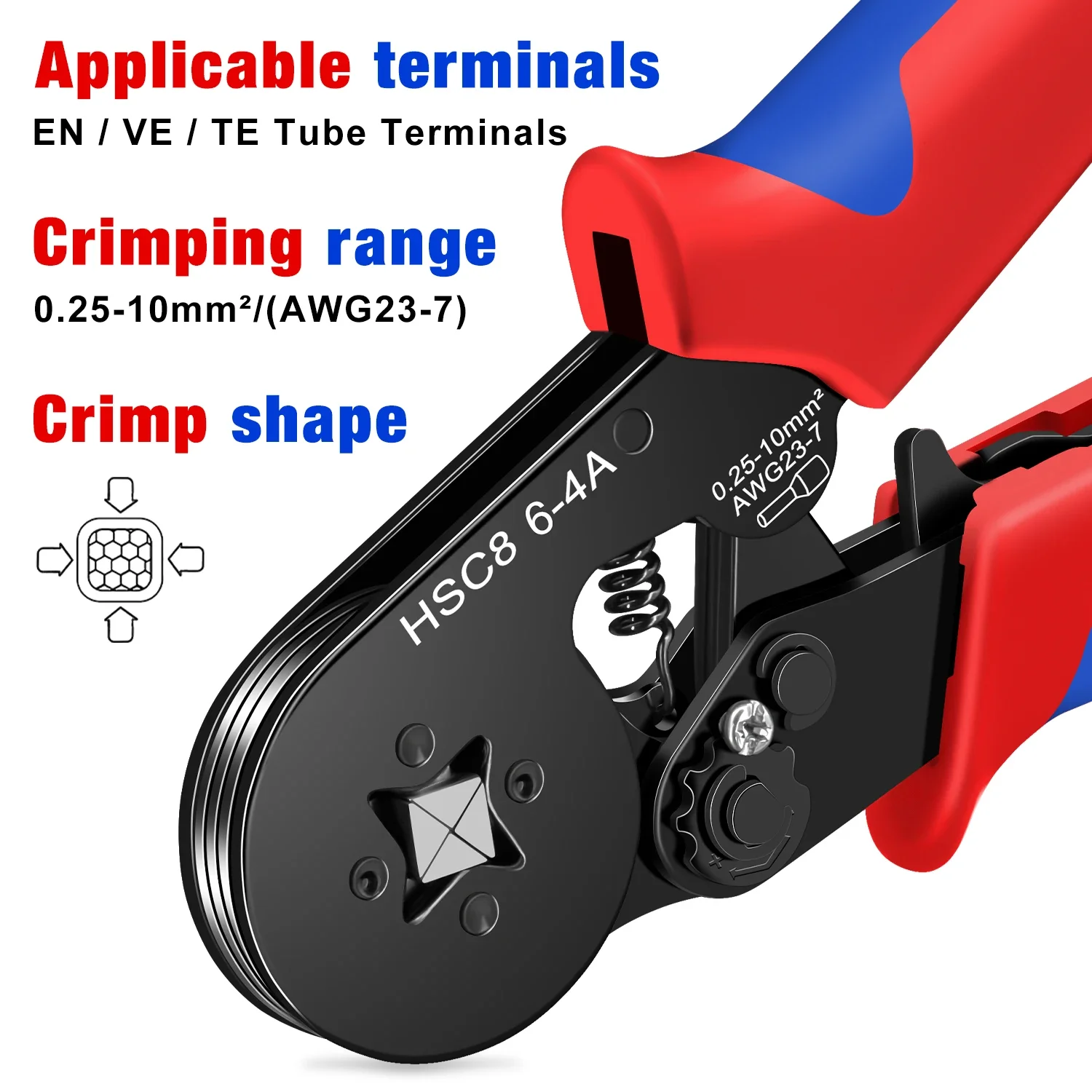 HSC8 6-4A Crimping Tool 0.25-1 - đánh giá và giá Automatic Wire Stripper Cutter