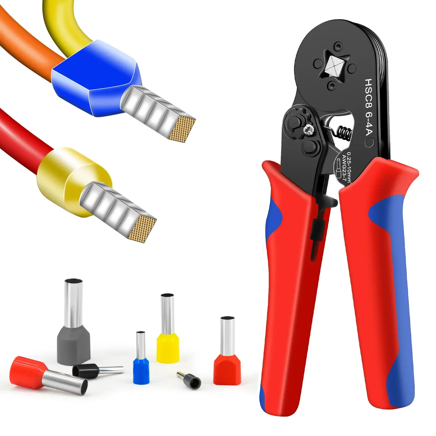 HSC8 6-4A Crimping Tool 0.25-1 - đánh giá và giá Automatic Wire Stripper Cutter