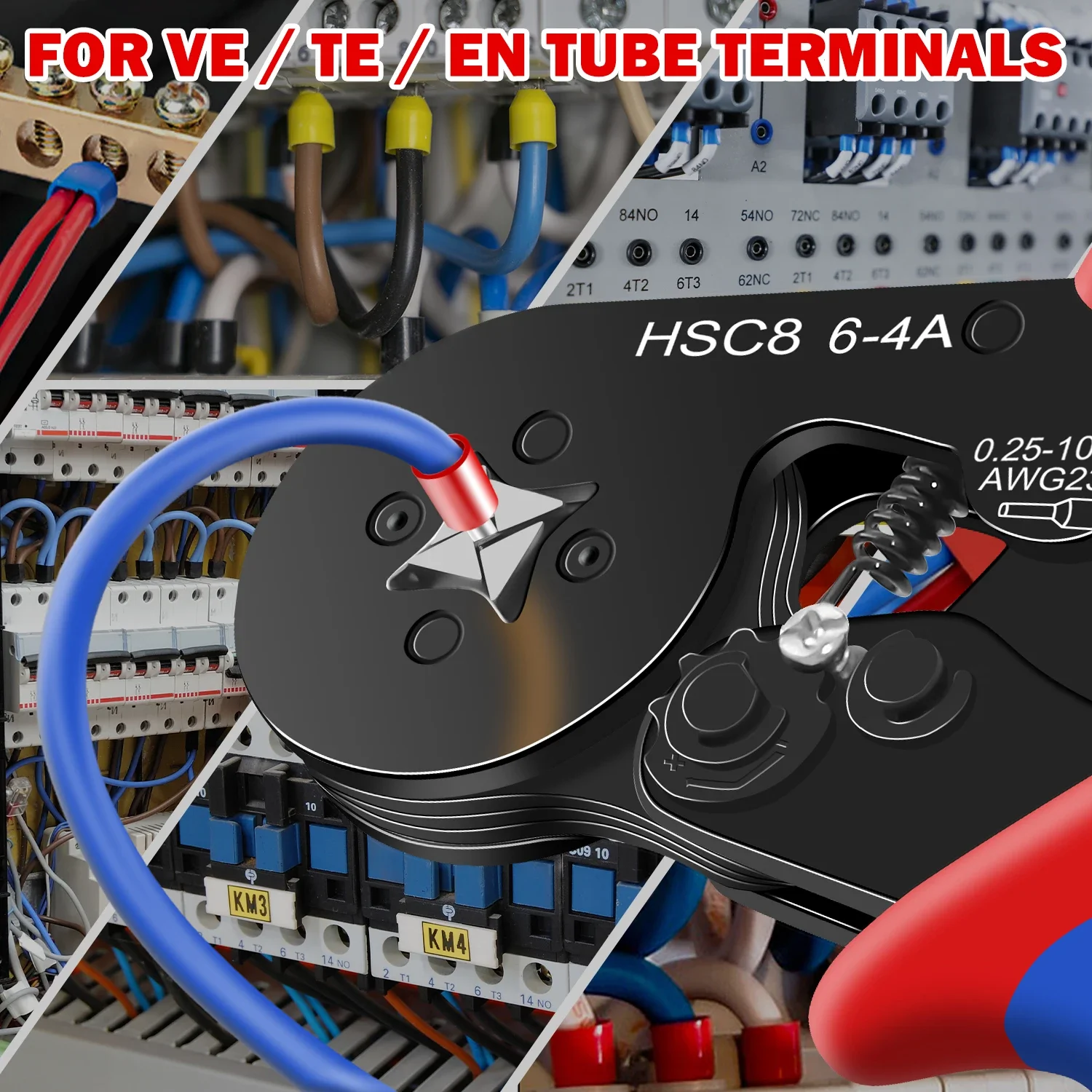HSC8 6-4A Crimping Tool 0.25-1 - đánh giá và giá Automatic Wire Stripper Cutter
